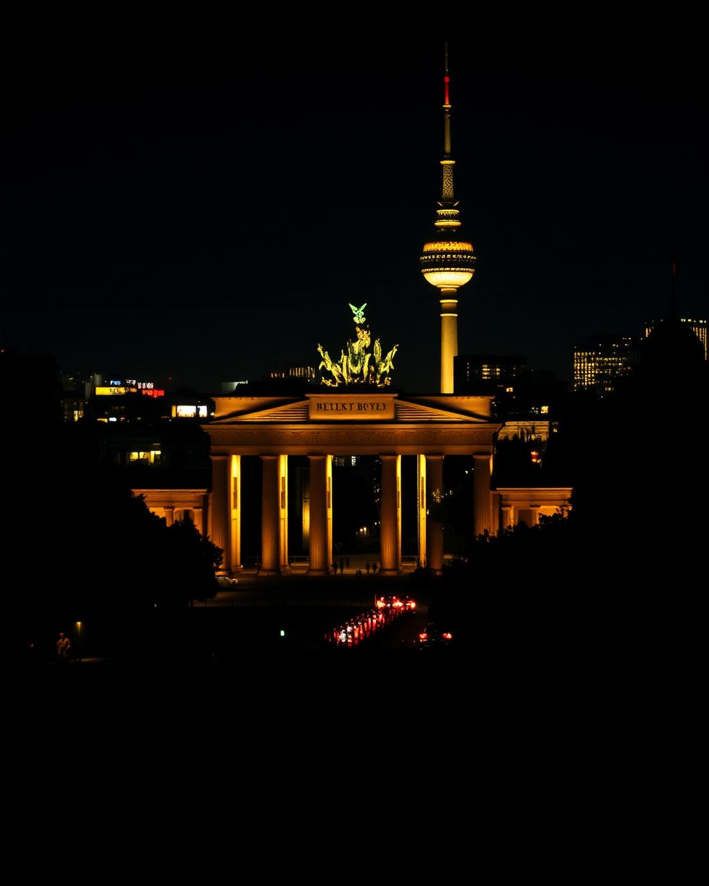 Berlin at night