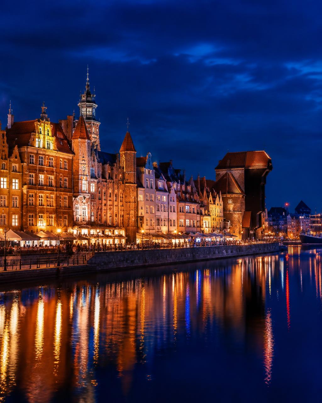 Gdansk at night