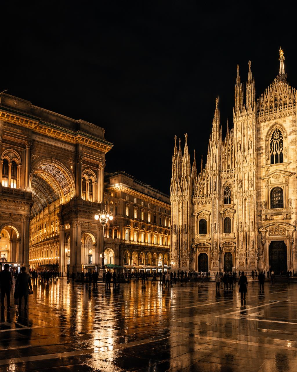 Milan at night