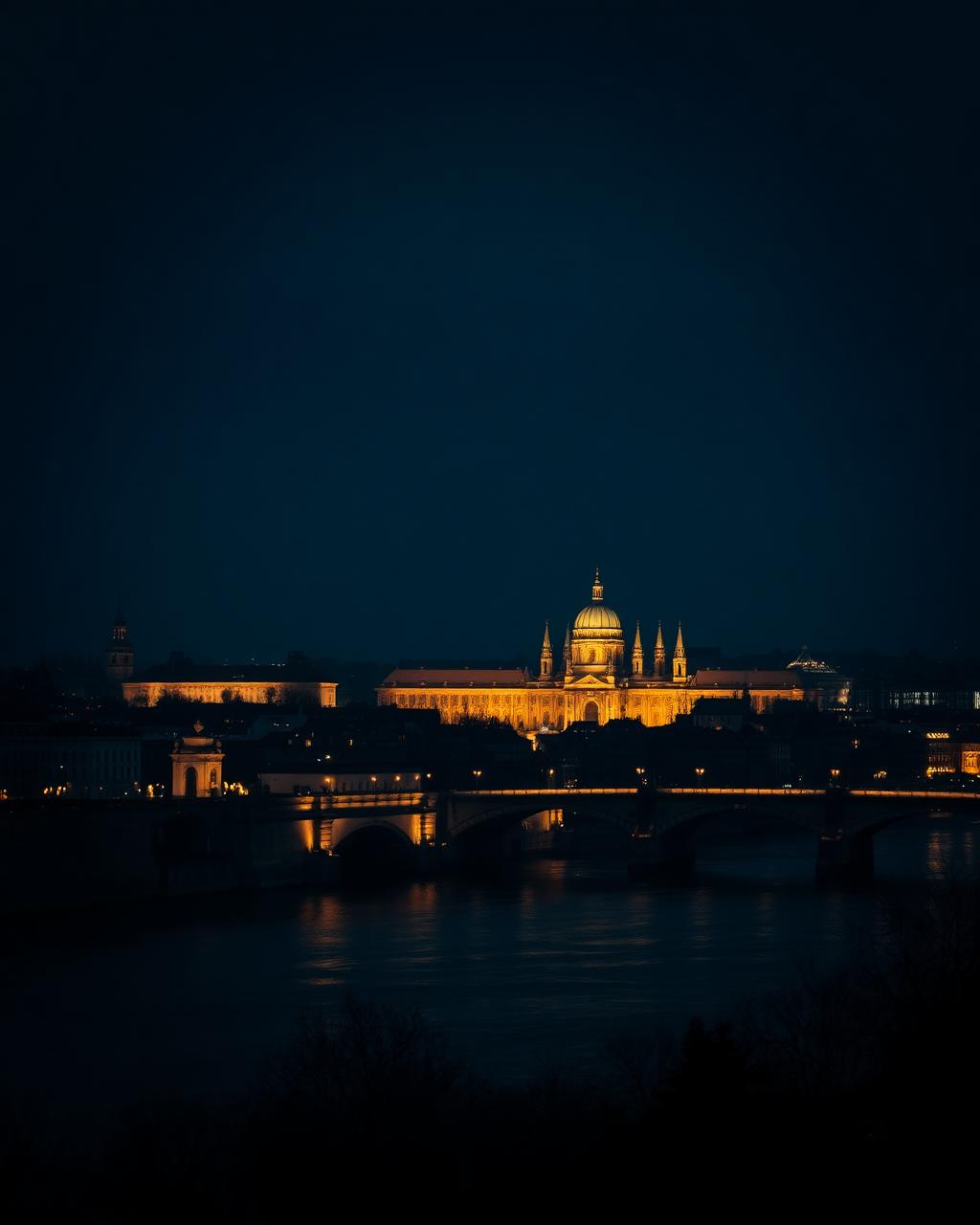 Prague at night