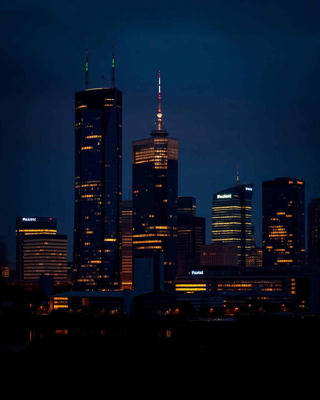 Warsaw at night